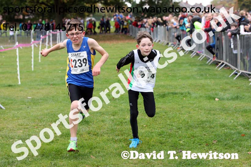 Boys under-11s Northern Cross Country Relays, Graves Park, Sheffield. Photo: David T. Hewitson/Sports for All Pics